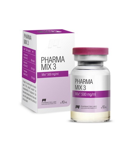 Упаковка PharmaMix-3 тренболон нандролон тестостерон энантат